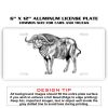 6 X 12 Full Size Aluminum License Plate for Cars and Trucks  Thumbnail