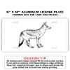 6 X 12 Full Size Aluminum License Plate for Cars and Trucks  Thumbnail