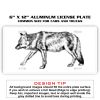 6 X 12 Full Size Aluminum License Plate for Cars and Trucks  Thumbnail