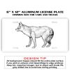6 X 12 Full Size Aluminum License Plate for Cars and Trucks  Thumbnail