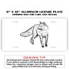 6 X 12 Full Size Aluminum License Plate for Cars and Trucks  Thumbnail