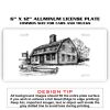 6 X 12 Full Size Aluminum License Plate for Cars and Trucks  Thumbnail