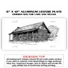 6 X 12 Full Size Aluminum License Plate for Cars and Trucks  Thumbnail