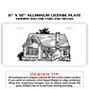 6 X 12 Full Size Aluminum License Plate for Cars and Trucks  Thumbnail