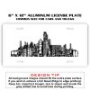 6 X 12 Full Size Aluminum License Plate for Cars and Trucks  Thumbnail