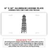 6 X 12 Full Size Aluminum License Plate for Cars and Trucks  Thumbnail