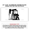 6 X 12 Full Size Aluminum License Plate for Cars and Trucks  Thumbnail