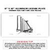 6 X 12 Full Size Aluminum License Plate for Cars and Trucks  Thumbnail
