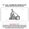 6 X 12 Full Size Aluminum License Plate for Cars and Trucks  Thumbnail