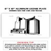 6 X 12 Full Size Aluminum License Plate for Cars and Trucks  Thumbnail