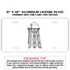 6 X 12 Full Size Aluminum License Plate for Cars and Trucks  Thumbnail