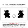 6 X 12 Full Size Aluminum License Plate for Cars and Trucks  Thumbnail