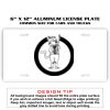 6 X 12 Full Size Aluminum License Plate for Cars and Trucks  Thumbnail