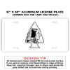 6 X 12 Full Size Aluminum License Plate for Cars and Trucks  Thumbnail