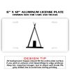 6 X 12 Full Size Aluminum License Plate for Cars and Trucks  Thumbnail