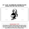 6 X 12 Full Size Aluminum License Plate for Cars and Trucks  Thumbnail