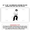 6 X 12 Full Size Aluminum License Plate for Cars and Trucks  Thumbnail