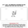 6 X 12 Full Size Aluminum License Plate for Cars and Trucks  Thumbnail