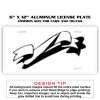 6 X 12 Full Size Aluminum License Plate for Cars and Trucks  Thumbnail