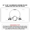 6 X 12 Full Size Aluminum License Plate for Cars and Trucks  Thumbnail