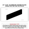 6 X 12 Full Size Aluminum License Plate for Cars and Trucks  Thumbnail