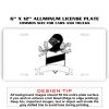 6 X 12 Full Size Aluminum License Plate for Cars and Trucks  Thumbnail