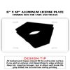 6 X 12 Full Size Aluminum License Plate for Cars and Trucks  Thumbnail