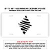 6 X 12 Full Size Aluminum License Plate for Cars and Trucks  Thumbnail