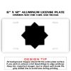 6 X 12 Full Size Aluminum License Plate for Cars and Trucks  Thumbnail