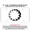 6 X 12 Full Size Aluminum License Plate for Cars and Trucks  Thumbnail