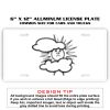 6 X 12 Full Size Aluminum License Plate for Cars and Trucks  Thumbnail