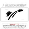 6 X 12 Full Size Aluminum License Plate for Cars and Trucks  Thumbnail