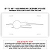 6 X 12 Full Size Aluminum License Plate for Cars and Trucks  Thumbnail