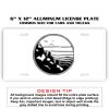 6 X 12 Full Size Aluminum License Plate for Cars and Trucks  Thumbnail