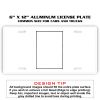 6 X 12 Full Size Aluminum License Plate for Cars and Trucks  Thumbnail