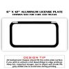 6 X 12 Full Size Aluminum License Plate for Cars and Trucks  Thumbnail