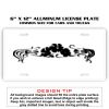 6 X 12 Full Size Aluminum License Plate for Cars and Trucks  Thumbnail
