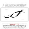6 X 12 Full Size Aluminum License Plate for Cars and Trucks  Thumbnail