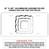 6 X 12 Full Size Aluminum License Plate for Cars and Trucks  Thumbnail