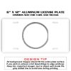 6 X 12 Full Size Aluminum License Plate for Cars and Trucks  Thumbnail