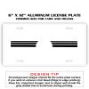 6 X 12 Full Size Aluminum License Plate for Cars and Trucks  Thumbnail