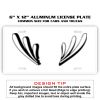 6 X 12 Full Size Aluminum License Plate for Cars and Trucks  Thumbnail