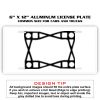 6 X 12 Full Size Aluminum License Plate for Cars and Trucks  Thumbnail