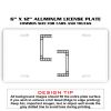6 X 12 Full Size Aluminum License Plate for Cars and Trucks  Thumbnail