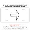 6 X 12 Full Size Aluminum License Plate for Cars and Trucks  Thumbnail