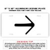 6 X 12 Full Size Aluminum License Plate for Cars and Trucks  Thumbnail