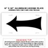 6 X 12 Full Size Aluminum License Plate for Cars and Trucks  Thumbnail