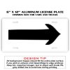 6 X 12 Full Size Aluminum License Plate for Cars and Trucks  Thumbnail