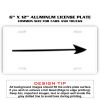 6 X 12 Full Size Aluminum License Plate for Cars and Trucks  Thumbnail