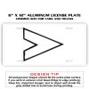 6 X 12 Full Size Aluminum License Plate for Cars and Trucks  Thumbnail
